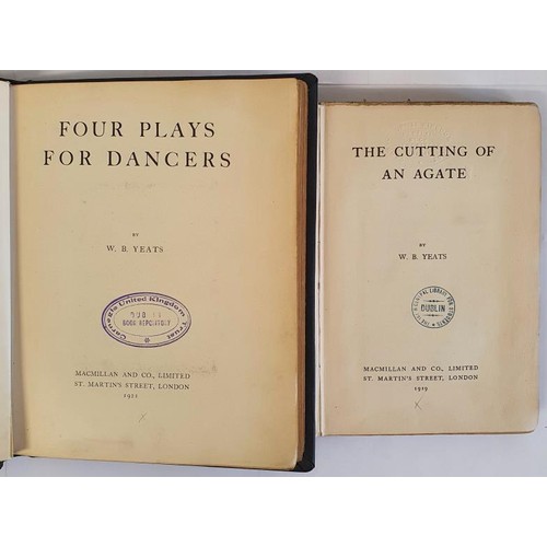 70 - W B Yeats: Four Plays For Dancers YEATS, William Butler Published by Macmillan, New York, 1921, 1st ... 