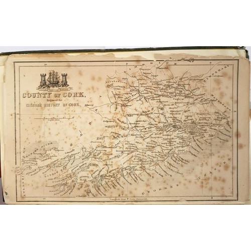 78 - Rev. C. Gibson 'The History of the County and City of Cork' 1861. Two Volumes. Map. Original Green C... 