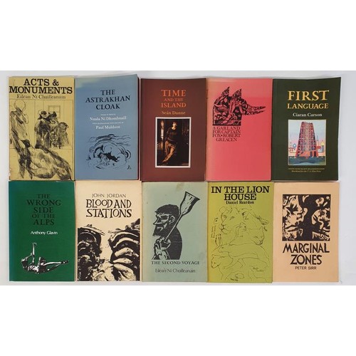 86 - Irish Poetry: Collection of various poets such as Seán Dunne, Ciaran Carson, Paul Muldoon, John Jord... 