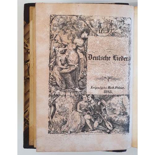 90 - Deutche Lieder nebst ihren Melodien, Robert Friese, 1843. In 1843, the physician Hermann Schauenburg... 