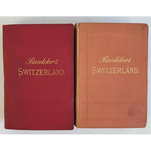 105 - Karl Baedeker. Switzerland and the Adjacent portions of Italy, Savoy, and The Tyrol. 1889. Numerous ... 