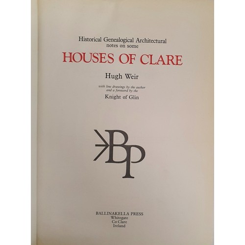 3 - Historical genealogical architectural notes on some houses of Clare Hugh W. L. Weir. Ballinakella Pr... 