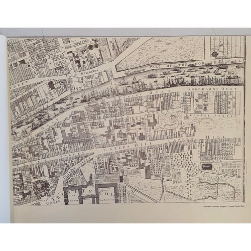 25 - The City of Dublin. John Rocque 1756. Facsimile copy of streets of Dublin scale 26