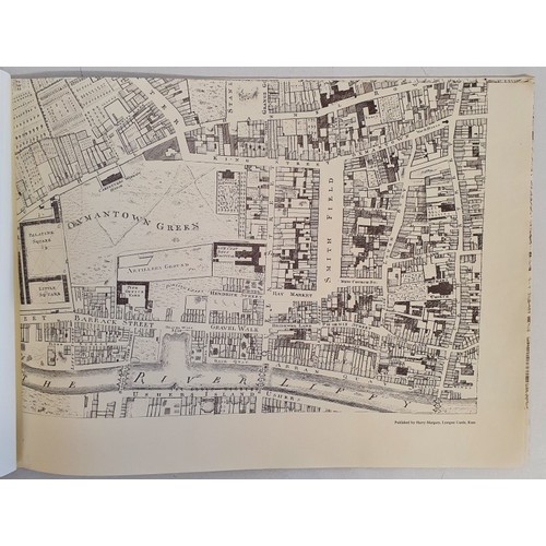 25 - The City of Dublin. John Rocque 1756. Facsimile copy of streets of Dublin scale 26