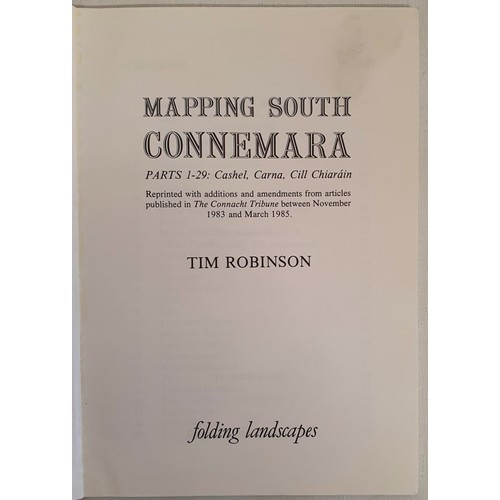37 - Mapping South Connemara. Cashel, Carna, Cill Chiarain by Tim Robinson. 1985. Folding Landscapes, Rou... 