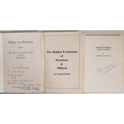 53 - Village by Shannon. Story of Castleconnell and its Hinterland. 1991. Presentation copy from authors.... 