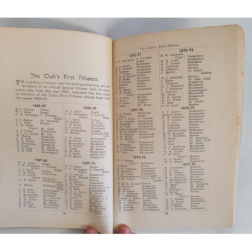 15 - Dublin University Football Club 1854-1954, the rugby union club of Trinity College Dublin. A history... 