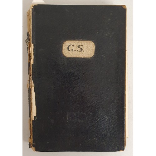 30 - St Kierans College Kilkenny: Manuscript Book Dated 1782-1936. Initials G S on front Board.Listing St... 