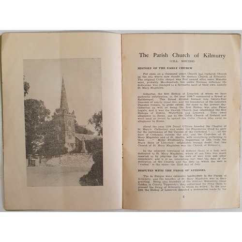 50 - Kilmurry Church Limerick by D. Stewart. Ballysimon. 1955. Limerick Chronicle. Wrappers. A history of... 