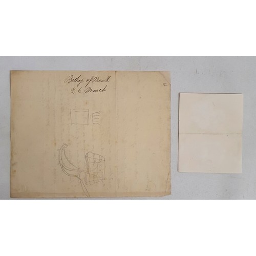 55 - Bishops of Meath Co. Meath: Two original A.L.s. as follows: * Letter of Thomas Lewis O'Beirne (Bisho... 