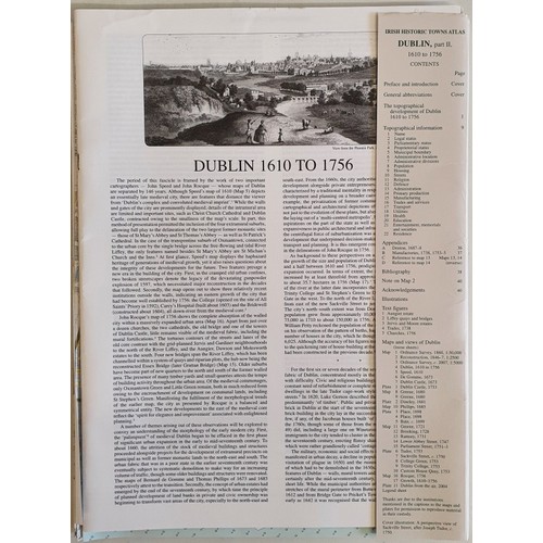 21 - Irish Historic Towns Atlas Dublin Part II, No 19 with CD