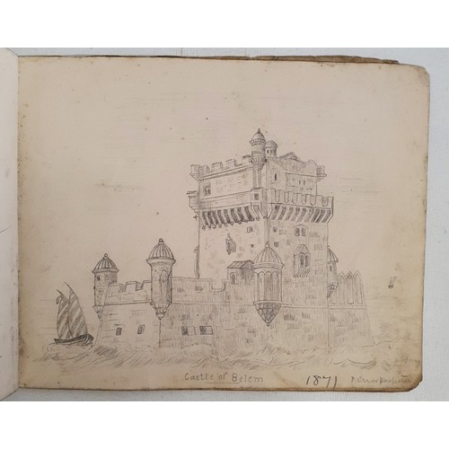 45 - Graiguenamanagh, County Kilkenny: Drawing book of William O'Leary, (Historian), Main St, Graig Co. K... 