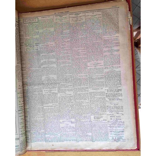 53 - Kilkenny People Newspaper: Bound volume of the paper for the year 1921. Lacks first and last issued ... 
