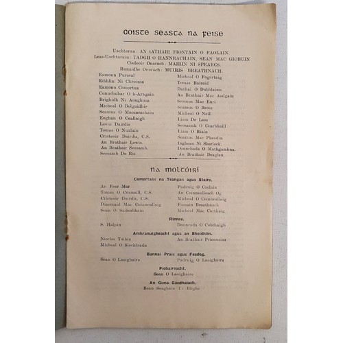 58 - Feis, Kilkenny 1928, programme, 16pp, soft wrappers