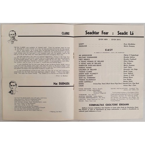 Seactar Fear Seacht Lá by Bryan MacMahon. Programme 1966 to commemorate ...