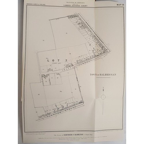 34 - Folio volume in original box/slipcase. Sale of Hamilton Estate &ndash; Balbriggan. 1875. 14 large fo... 