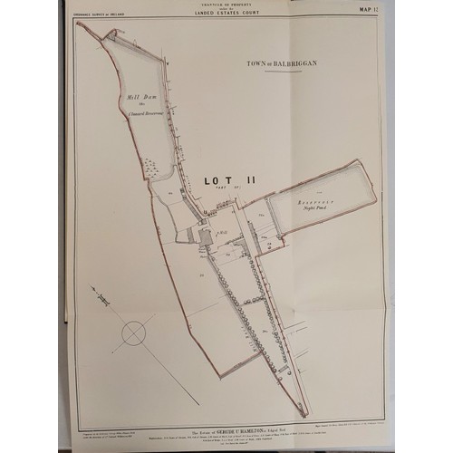 34 - Folio volume in original box/slipcase. Sale of Hamilton Estate &ndash; Balbriggan. 1875. 14 large fo... 