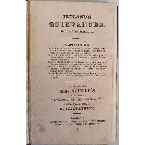 [Absenteeism] Ireland's Grievances, Political and Statistical : List of ...