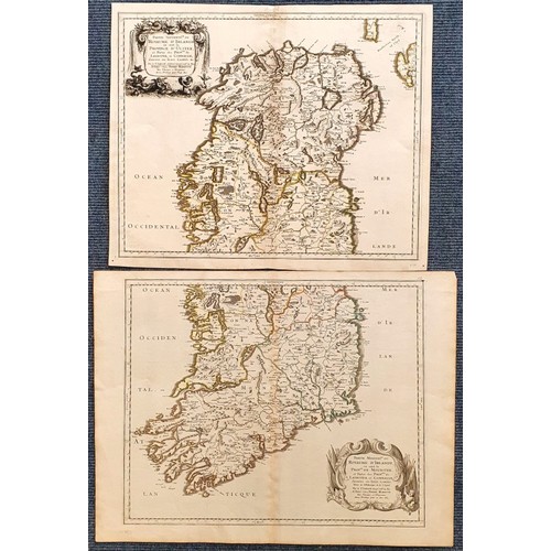 3 - NICOLAS SANSON Two sheet map by Sanson of the North and South of ireland From Cartes Generales de To... 