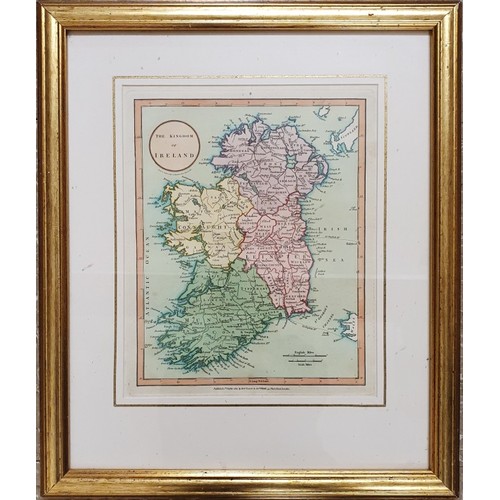 6 - The Kingdom of Ireland Original Colour Published Laurie and Whittle London 1801.c.21.5cm x 27cm Fram... 