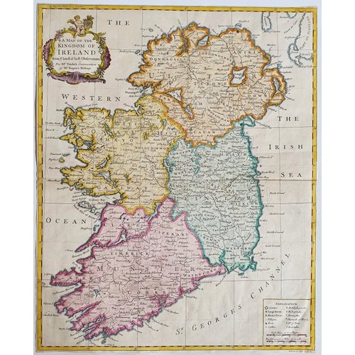 9 - Richard William Seale A MAP OF THE / KINGDOM OF/ IRELAND / from ye latest & best Observations Fr... 