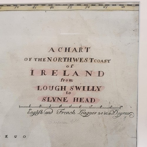 10 - Chart of the North West Coast of Ireland From Lough Swilly to Slyne Head John Thornton (Fl 1670-1715... 