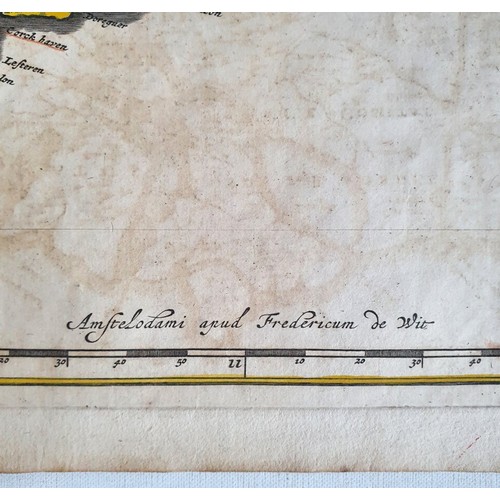 11 - Frederick de Wit Regnum / Hiberniae etc. From Atlas Minor c.1705. c.52.5cm x 62cm