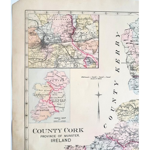 17 - The County of Cork, Province of Munster, Ireland, c.73cm x 53cm