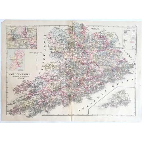 17 - The County of Cork, Province of Munster, Ireland, c.73cm x 53cm