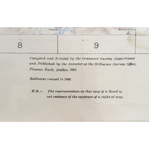18 - Ordnance Survey Sheet 94 Inch to the Mile Galway and Mayo. Frame c.59cm x 45cm