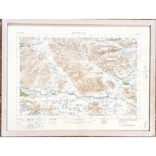 18 - Ordnance Survey Sheet 94 Inch to the Mile Galway and Mayo. Frame c.59cm x 45cm