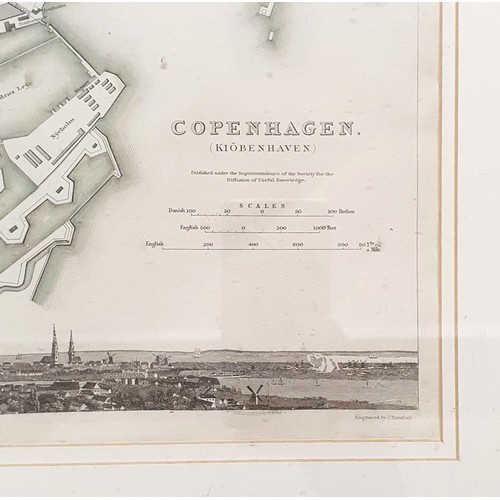 20 - Map of Copenhagen Published by Baldwin and Craddock 1837 For The Society of Diffusion of useful Know... 