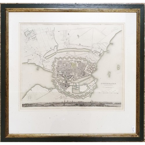 20 - Map of Copenhagen Published by Baldwin and Craddock 1837 For The Society of Diffusion of useful Know... 