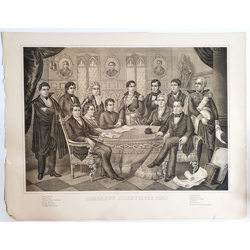 21 - Ireland's Illustrious Sons Published William Smith 33S 5th Street Phila. P.A Black and white Lithogr... 
