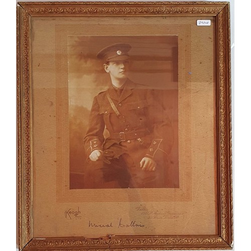 22 - Michael Collins - Image of Collins seated in a Volunteer uniform. 8