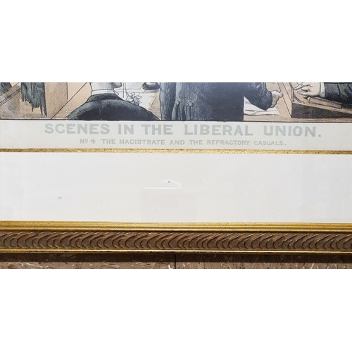 36 - Scenes in the Liberal Union St. Stephens Review Presentation Cartoon December 4th 1886.c.50cm x 34.5... 
