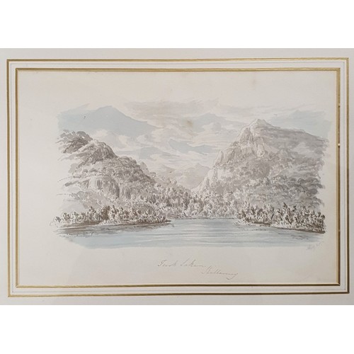 38 - Pair of Framed Watercolours - Tork Lake Killarney and Eagles Nest Killarney. c.30cm x 20.5cm Frame c... 