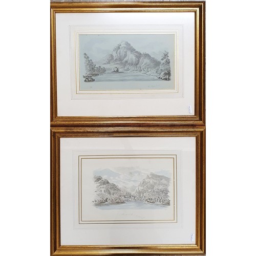 38 - Pair of Framed Watercolours - Tork Lake Killarney and Eagles Nest Killarney. c.30cm x 20.5cm Frame c... 