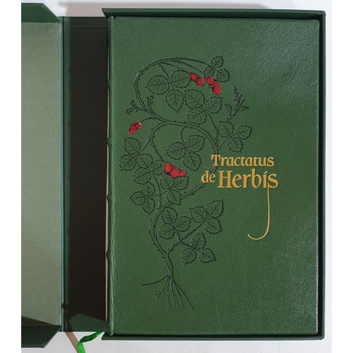 43 - Folio Society: Facsimile of British Library- Tractatus de Herbis, 2002. Limited edition No. 679 of 1... 