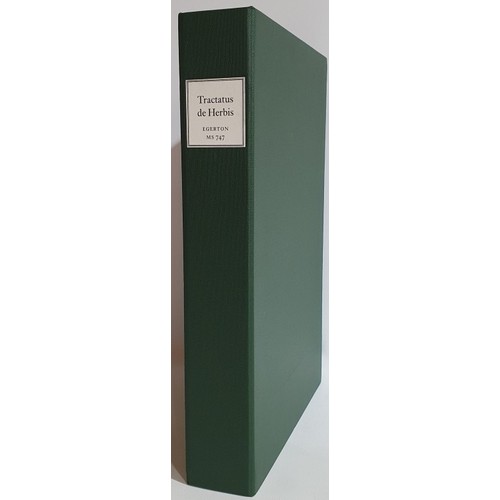 43 - Folio Society: Facsimile of British Library- Tractatus de Herbis, 2002. Limited edition No. 679 of 1... 