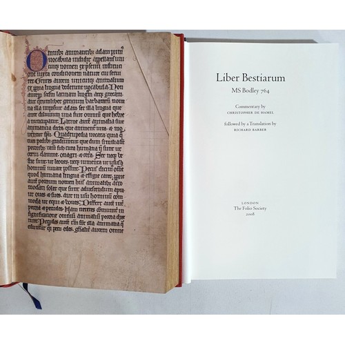 44 - Folio Society: Liber Bestiarum, MS Bodley 764 Richard Barber (tr); Christopher de Hamel Published by... 