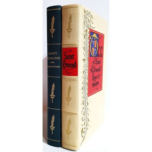 45 - Folio Society: Lydgate John. The Life of Saint Edmund, King and Martyr, 2 Vols, 2004. Limited Editio... 