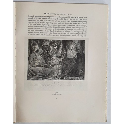 46 - William Blake - Illustrations of the Book of Job. Introduction by Laurence Binyon and Geoffrey Keyne... 
