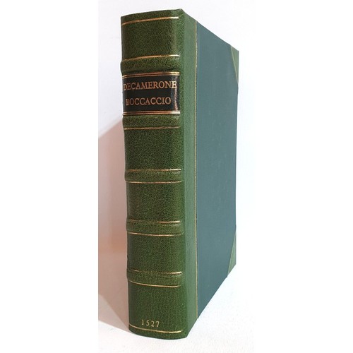 51 - Early Printing: Il Decamerone by Giovanni Boccaccio. Nuovamente corretto et con diligntia stampato. ... 