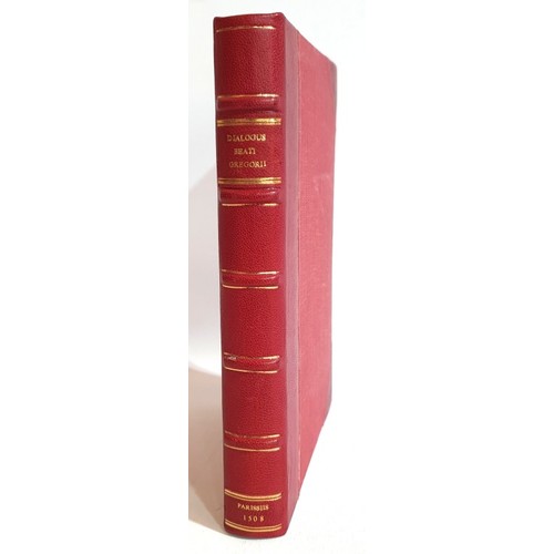 52 - Early Printing: Dialogus beati Gregorii Papae by Pope Gregory I. Printed in 1508 in Paris by Berthol... 