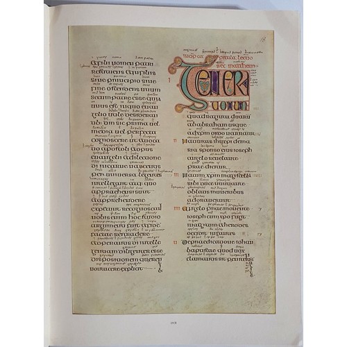 54 - The Lindisfarne Gospels- Evangeliorum Quattuor, Codex Lindisfarensis, 2 Vols. No 460 of 680. Ottent ... 