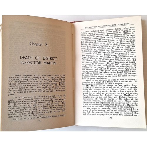 10 - Donegal Interest: History of Landlordism in Donegal (Prionnsias &Oacute; Gallchobhair, 1962). Chapte... 