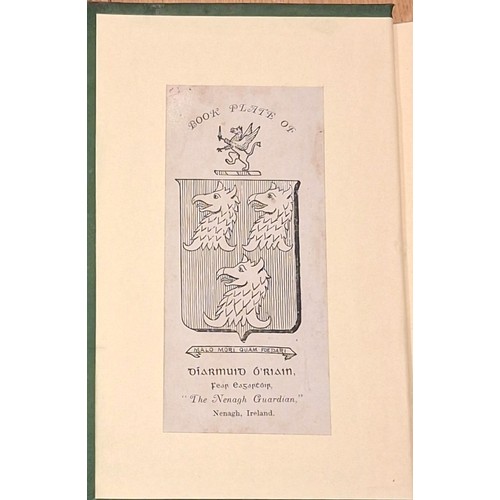 35 - History and Antiquities of Kilmacduagh. (J. Fahey DD, VG, 1893) Staining to boards/spine. Later endp... 