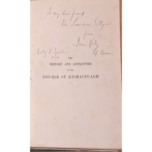 35 - History and Antiquities of Kilmacduagh. (J. Fahey DD, VG, 1893) Staining to boards/spine. Later endp... 
