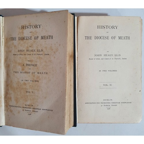 50 - John Healy 'History of the Diocese of Meath 1908. 1st Edition. Two Volumes. Pencil marks pages 251-2... 